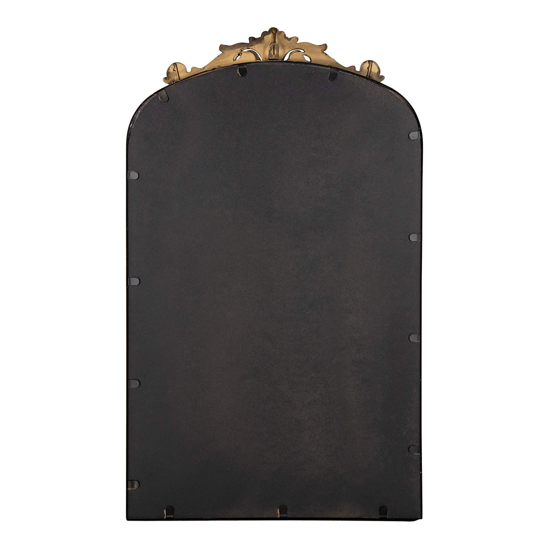 Kate and Laurel Arendahl Traditional Arch Mirror, 19 x 31, Gold, Baroque Inspired Wall Decor