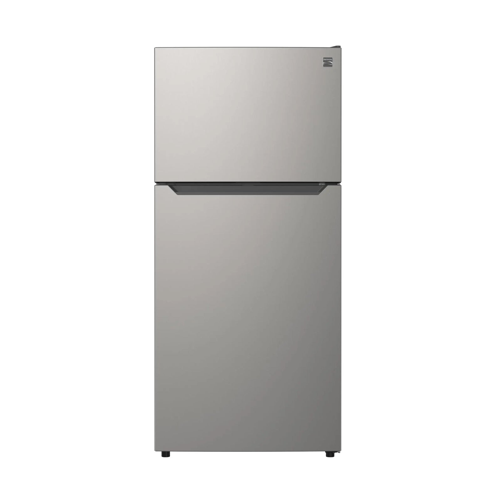 Kenmore Top Freezer Refrigerator, 30" W, Adjustable Glass Shelving - Metallic Steel 