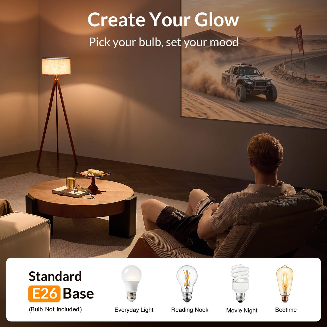 LEPOWER Tripod Floor Lamp Mid Century Modern Standing Lamps for Living Room 