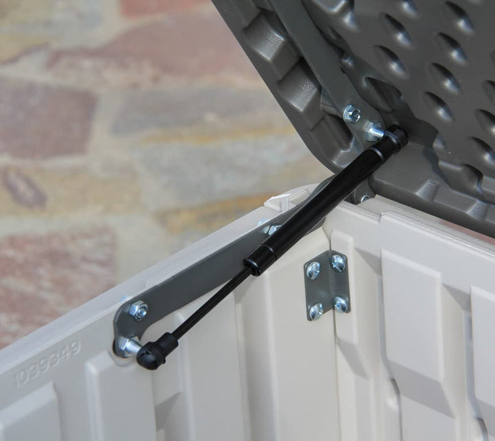 LIFETIME 60012 Extra Large Deck Box, 130 Gallon, Desert Sand/Brown 