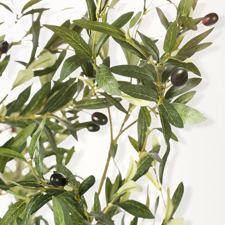 LYERSE Olive Tree 6ft with Large Olive Branches and Lifelike Fruits