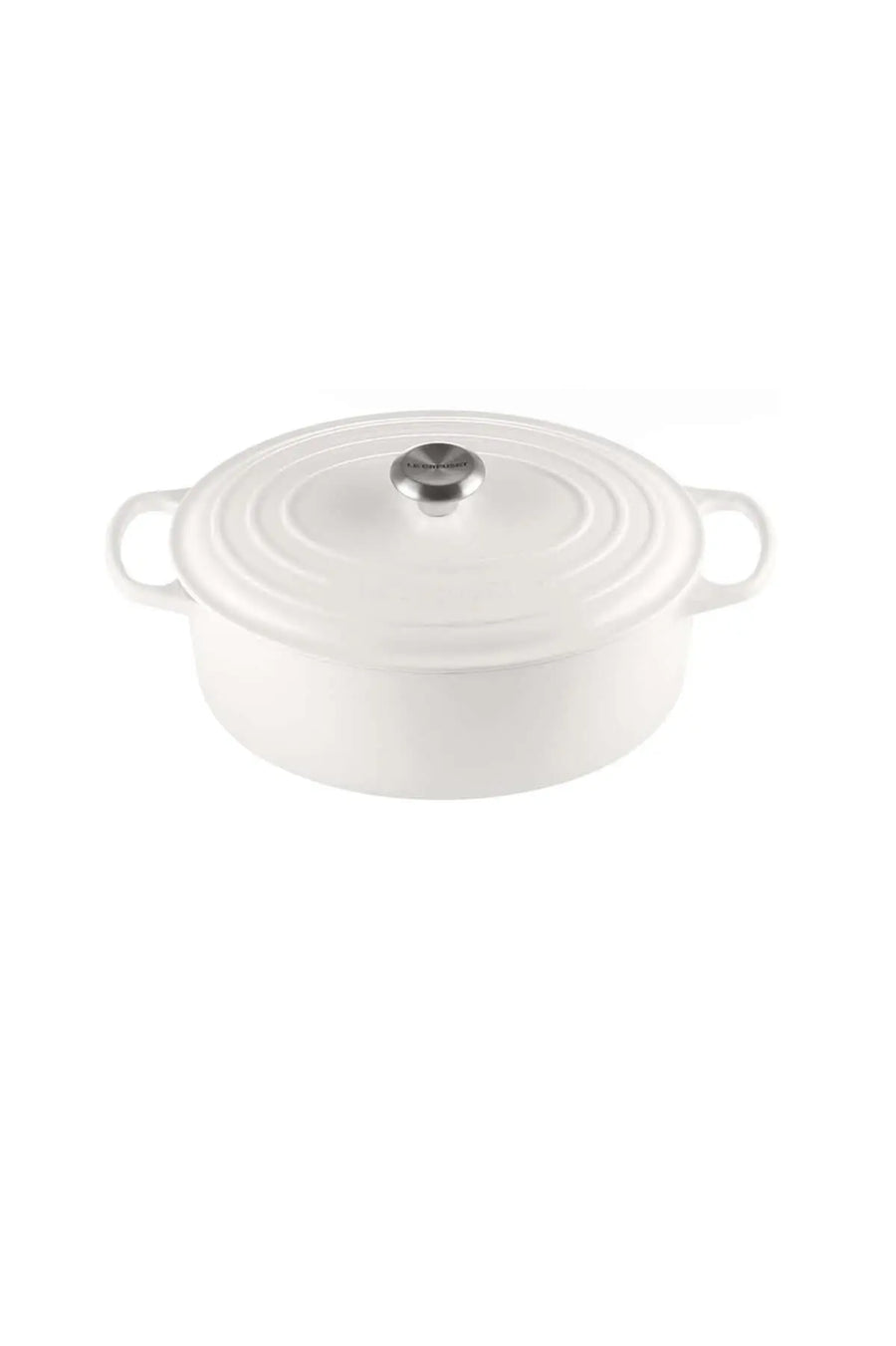Le Creuset Enameled Cast Iron Signature Oval Dutch Oven, 6.75 qt. - White 