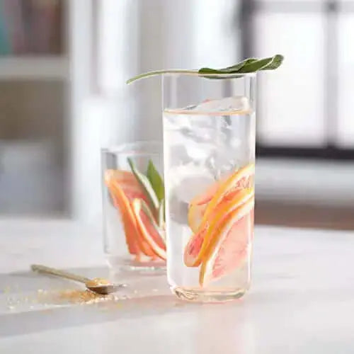 Libbey Lisbon Glasses | Tumbler and Rocks Glass 16-PC Set - Clear Libbey