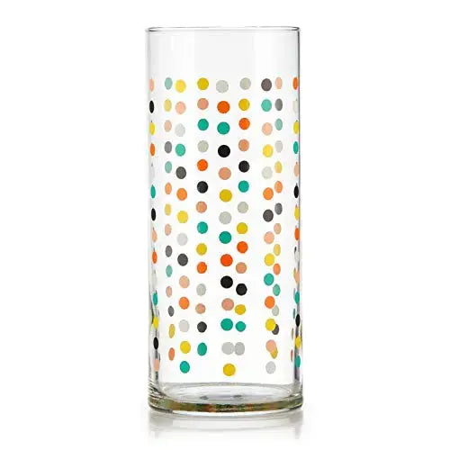 Libbey Vintage Polka Dots Glasses, 16-OZ, Set of 4 - Multicolor Libbey