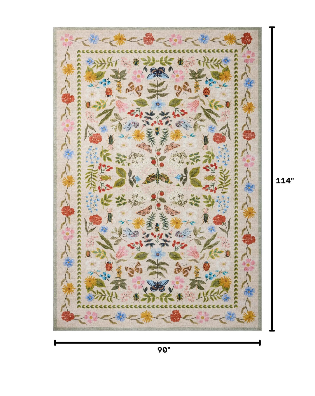 Loloi Rifle Paper Co Canopy Cream 7&