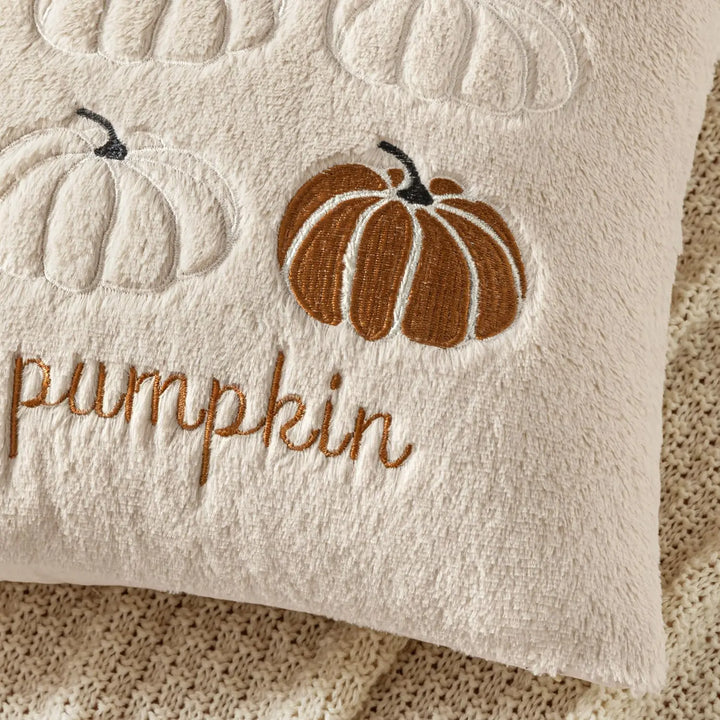 MIULEE Fall Pumpkin Pillow Covers 18x18 Beige Fall Decor