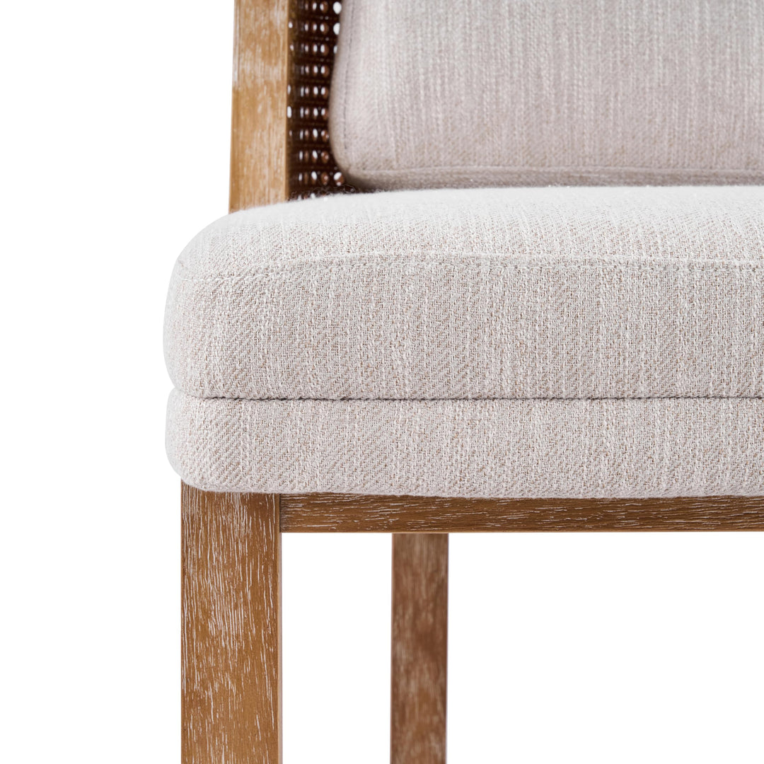 Merax Rattan Counter Height Bar Stools Set of 2, Cane Back Island Chairs 