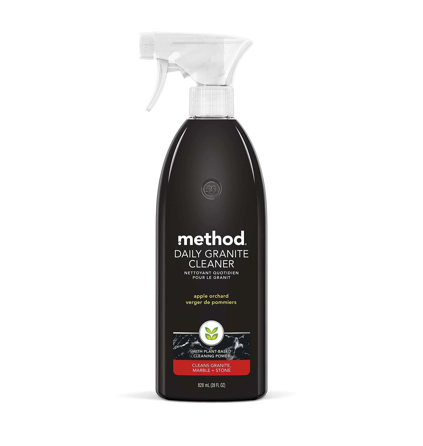 Method Daily Granite Cleaner Spray, Apple Orchard, Plant-Based Cleaning Agent for Granite, Marble, and Other Sealed Stone, 28 oz Spray Bottle (Pack of 1) 