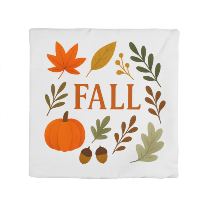 Modern Fall Throw Pillow Cover, Double Sided – Autumn Colors 