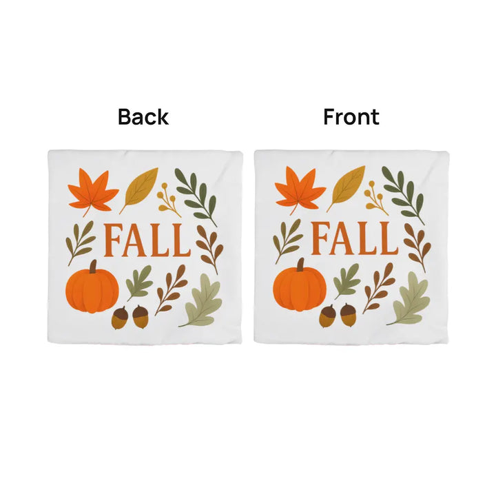 Modern Fall Throw Pillow Cover, Double Sided – Autumn Colors 