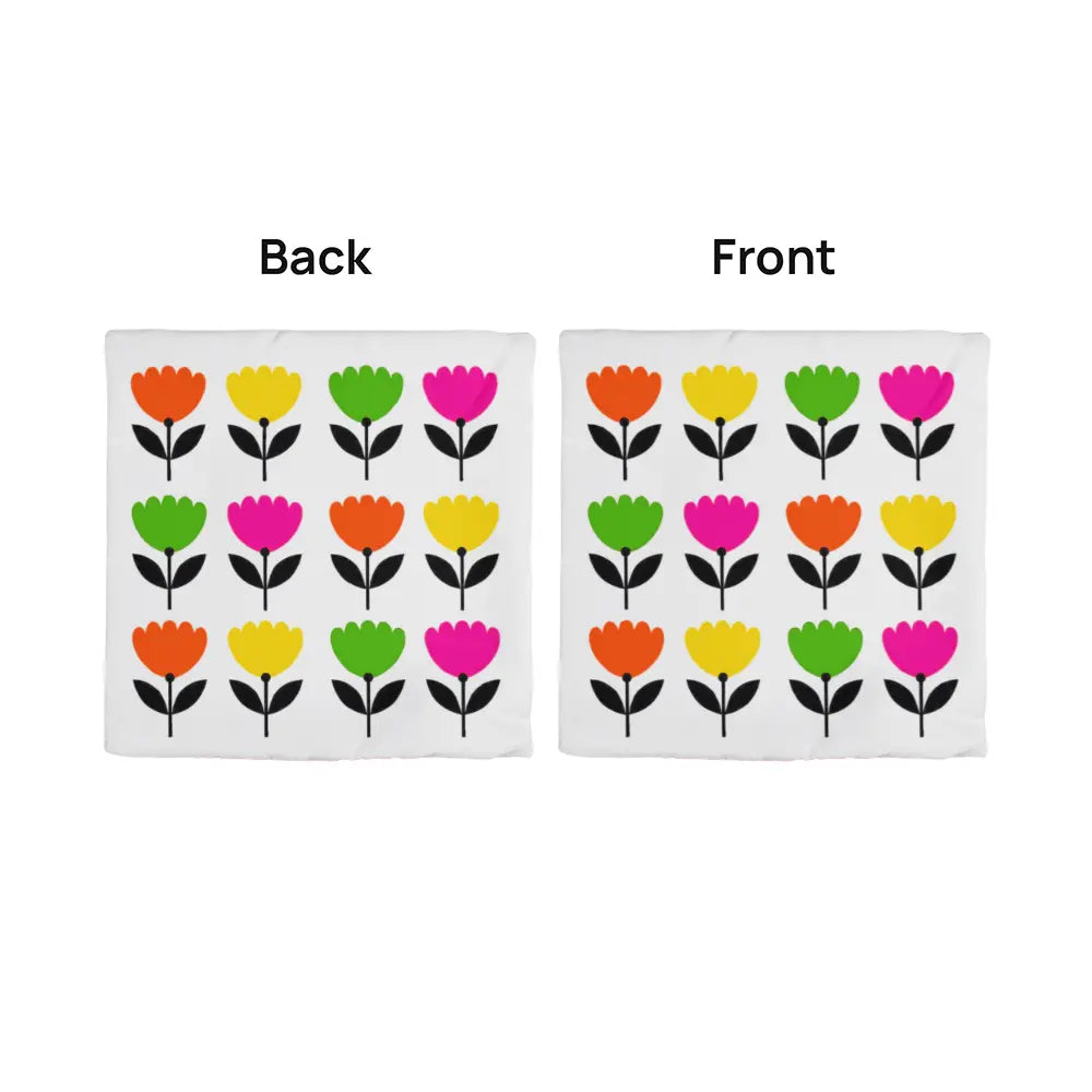 Modern Floral Throw Pillow Cover, Double-Sided - Multicolor 