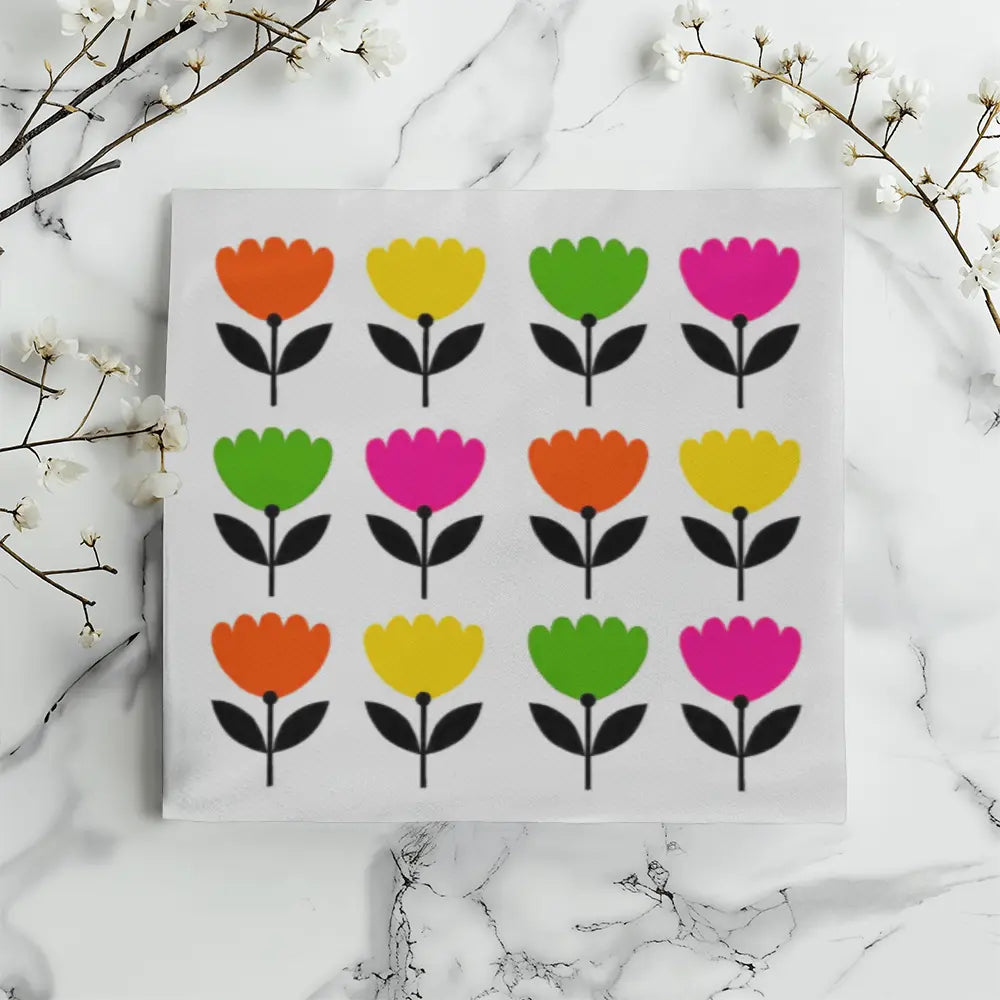 Modern Floral Throw Pillow Cover, Double-Sided - Multicolor 