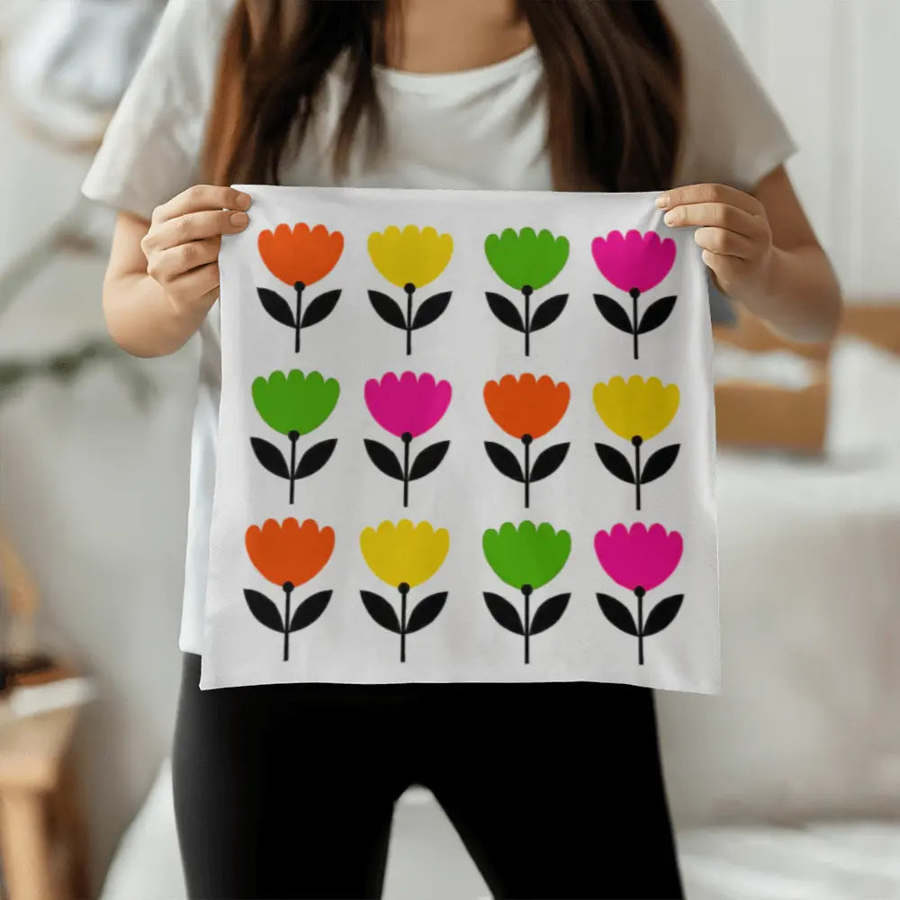 Modern Floral Throw Pillow Cover, Double-Sided - Multicolor 