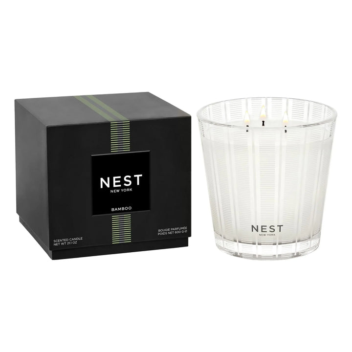 NEST New York Scented 3-Wick Candle, Bamboo, 21.2 oz