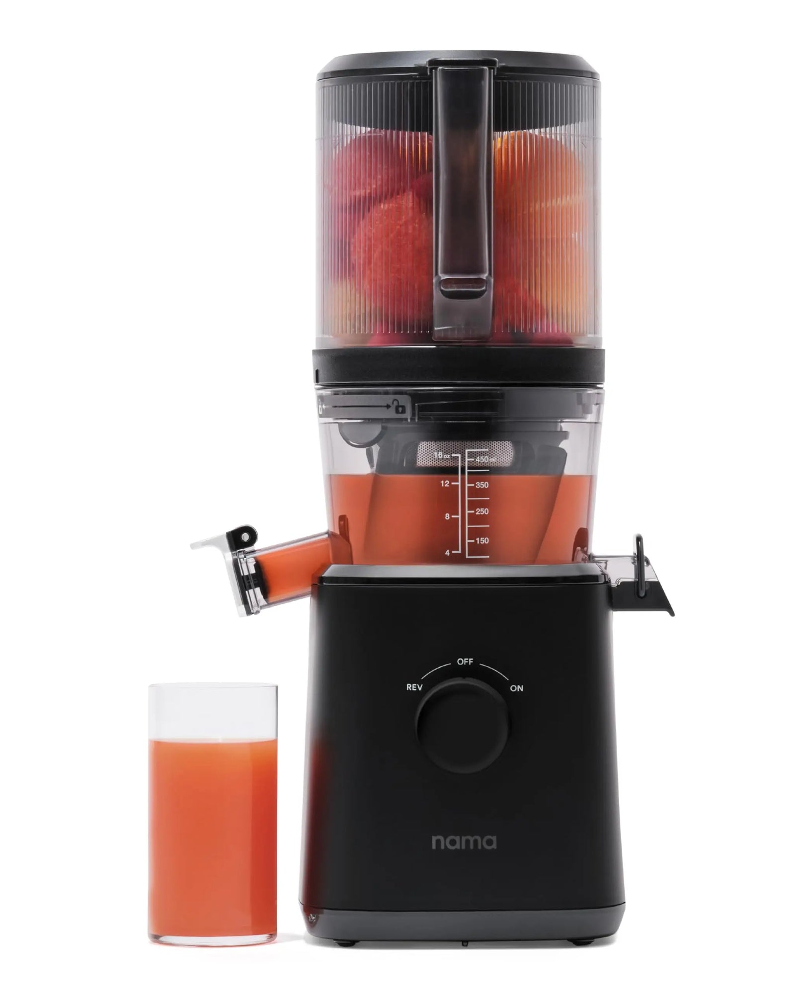 Nama J2 Cold Press Juicer – Self Feeding for Hands-Free Operation with Wide Mouth Hopper for Whole Recipe Loading, Zero Waste Masticating Juicer For More Juice, Less Pulp – Easy Cleanup & Assembly 