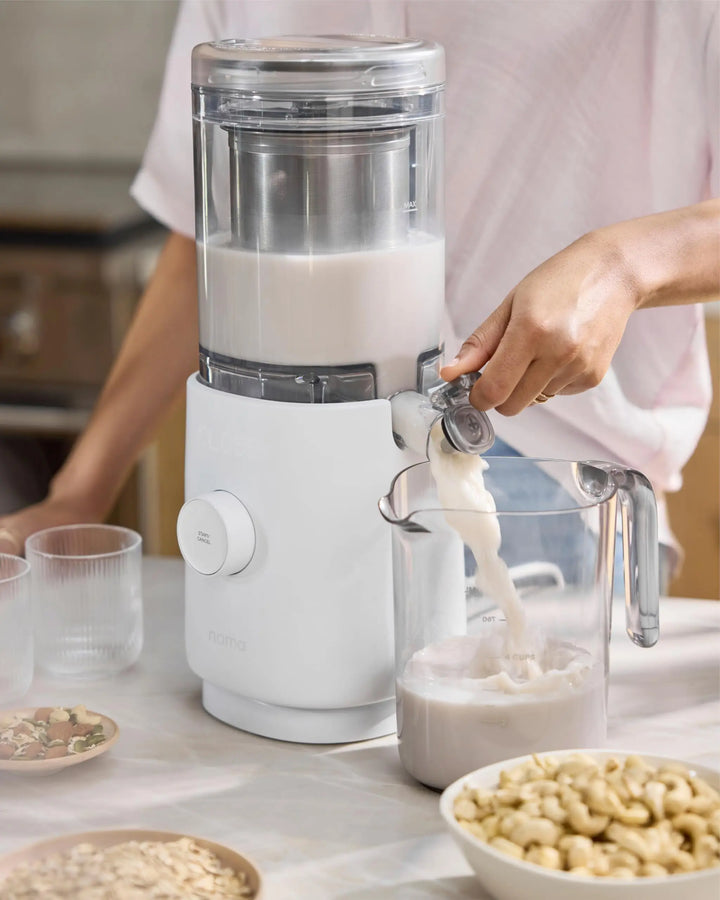 Nama M1 Plant Milk Maker – Homemade Oat, Seed, & Nut Milk Maker Machine – Smooth, Creamy Texture Barista Quality Milk in Minutes – Blends & Strains in One Container – Easy to Clean 