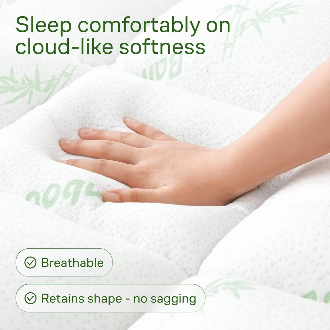 Niagara Sleep Solution Queen Ultra Soft Mattress Topper — Back Pain Relief 
