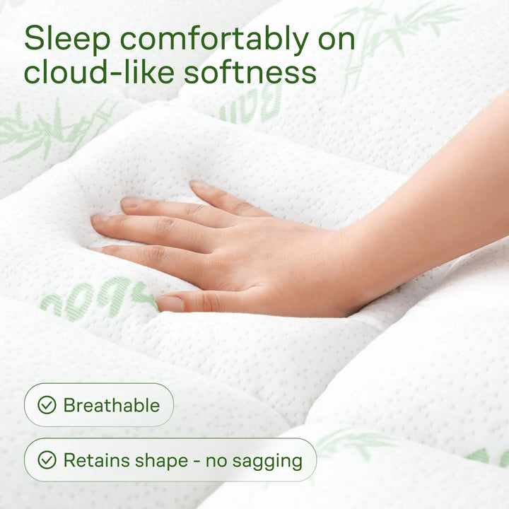 Niagara Sleep Solution Queen Ultra Soft Mattress Topper — Back Pain Relief 