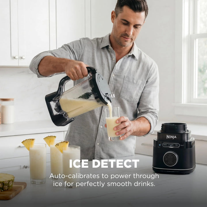 Ninja Kitchen System, BlendSense Tech, 72 oz, 1800PW, Black, TB401