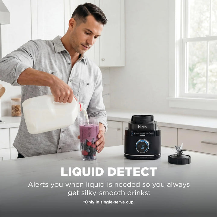 Ninja Kitchen System, BlendSense Tech, 72 oz, 1800PW, Black, TB401