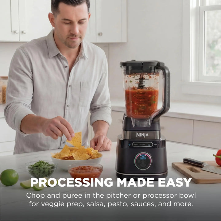 Ninja Kitchen System, BlendSense Tech, 72 oz, 1800PW, Black, TB401