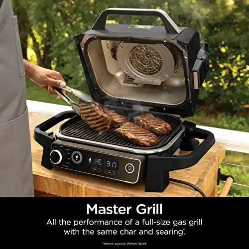 Ninja Woodfire Outdoor Grill & Smoker, 7-in-1 Master Grill - Grey Ninja