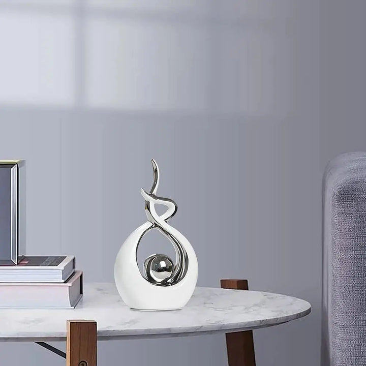 Norrclp Modern Abstract Art Ceramic Statue, Table Decor