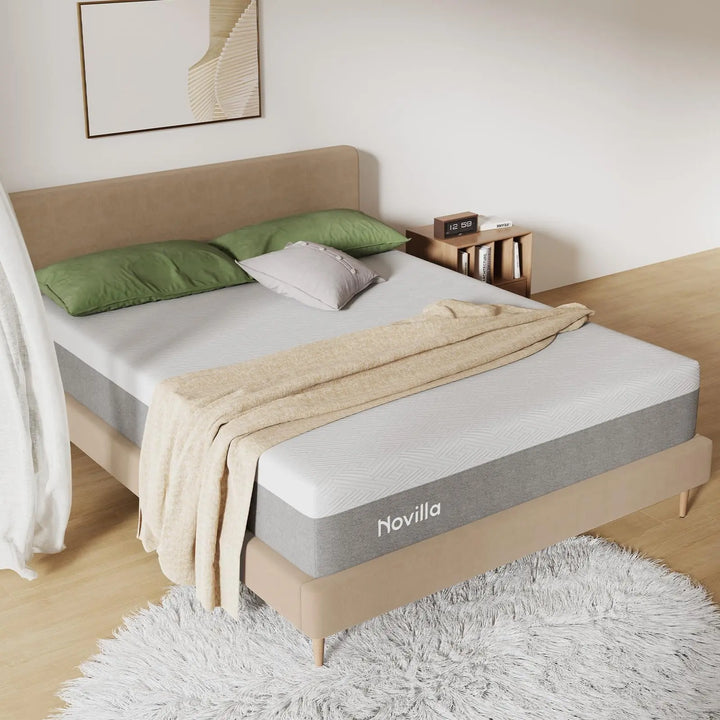 Novilla Bliss Queen Size Mattress, 12 Inch Gel Memory Foam Mattress Queen 