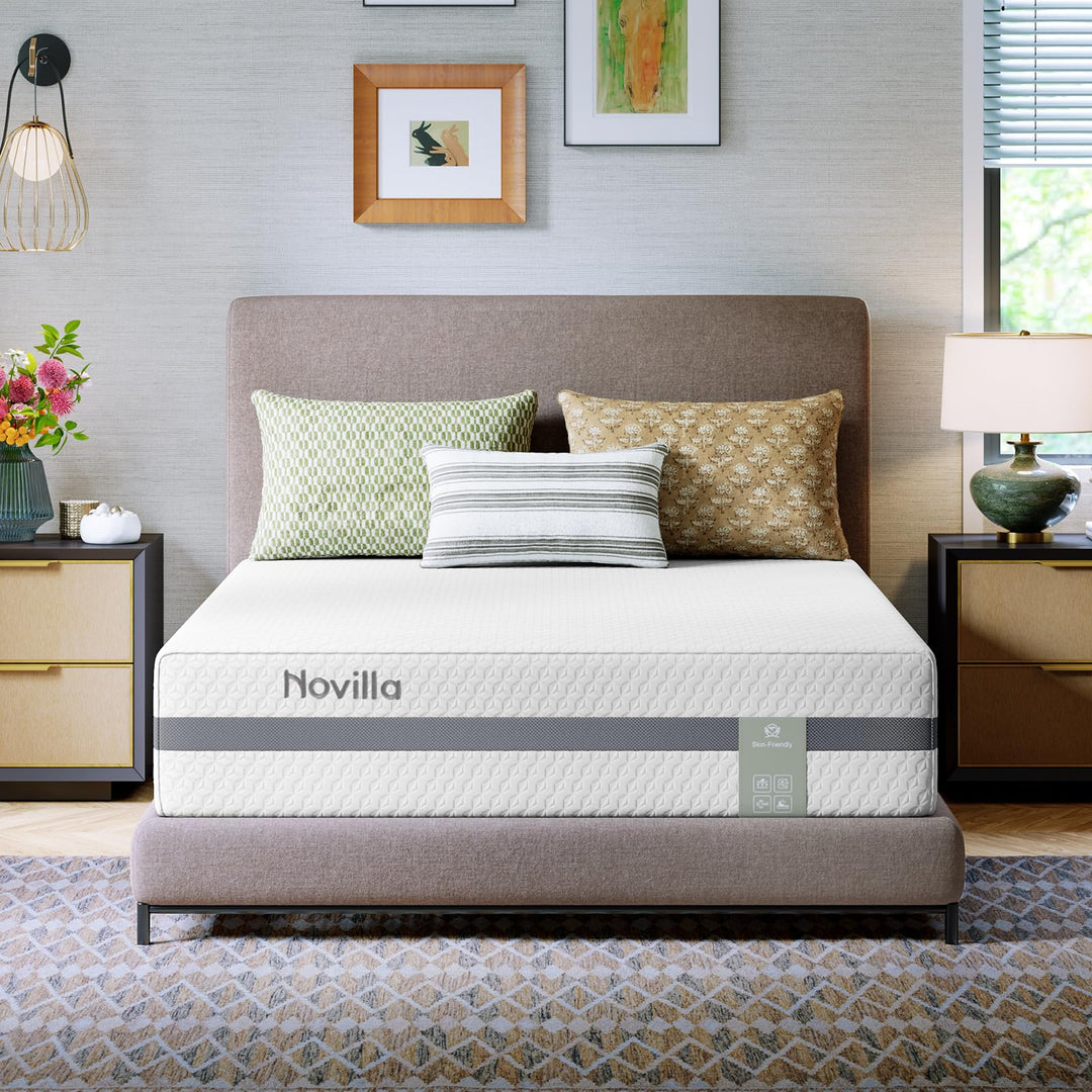 Novilla Queen Mattress, 12 Inch NanoGEL™ Memory Foam Mattress Queen 