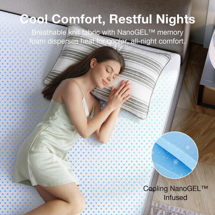 Novilla Queen Mattress, 12 Inch NanoGEL™ Memory Foam Mattress Queen 