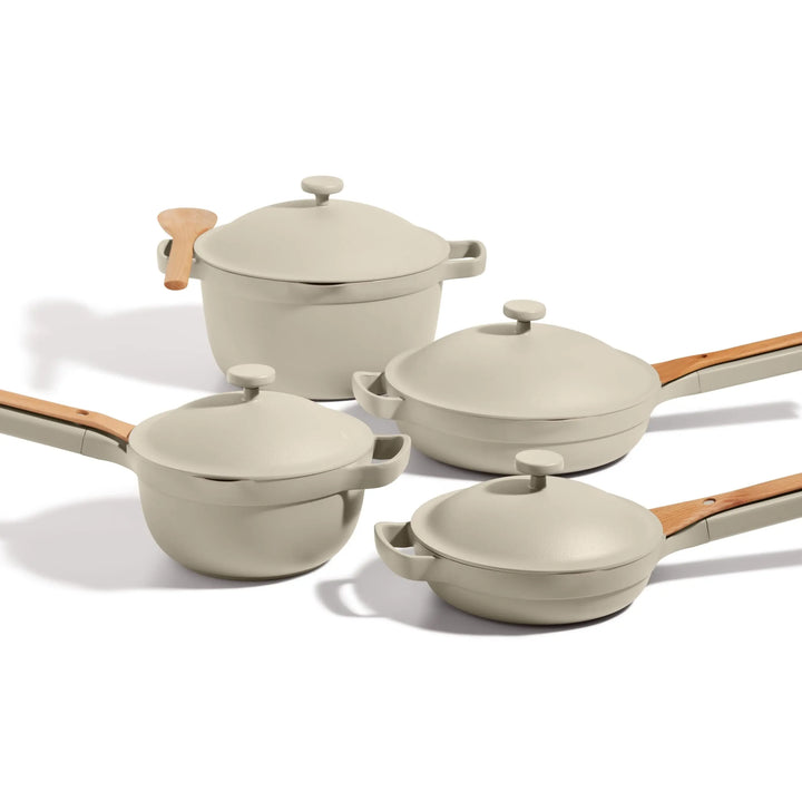 Our Place Cookware Set, 13-Piece Ceramic Nonstick Pots &amp; Pans with Utensils