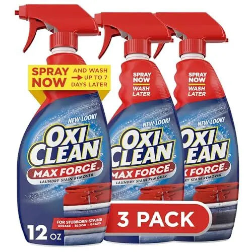 OxiClean Max Force Laundry Stain Remover Spray, 12 Fl. Oz, 3-Pack 
