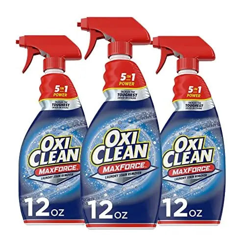 OxiClean Max Force Laundry Stain Remover Spray, 12 Fl. Oz, 3-Pack 