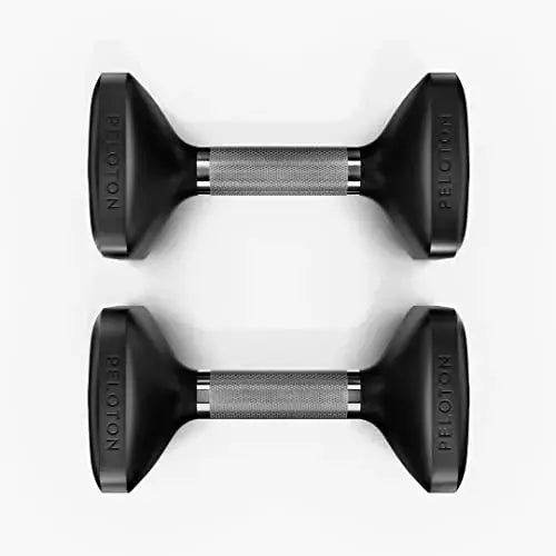 Peloton Dumbbells | Ergonomically Designed Pair of Cast Iron Weights - Black Peloton