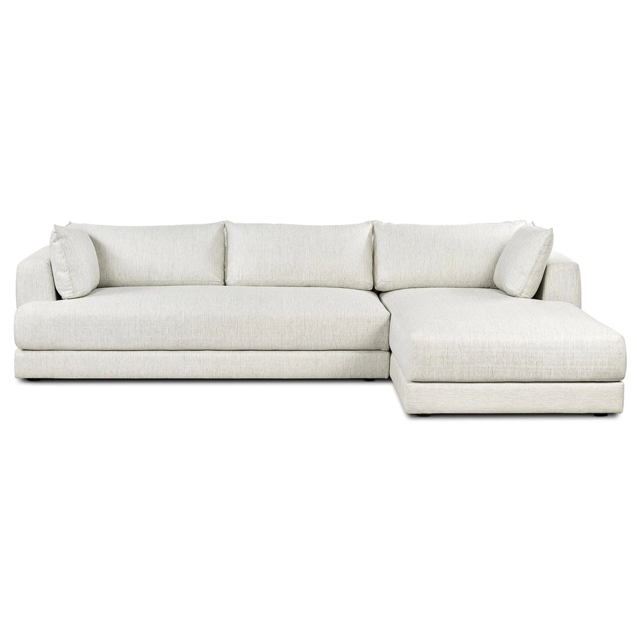 Poly and Bark Marcel Sectional, Right-Facing - Bright Ash