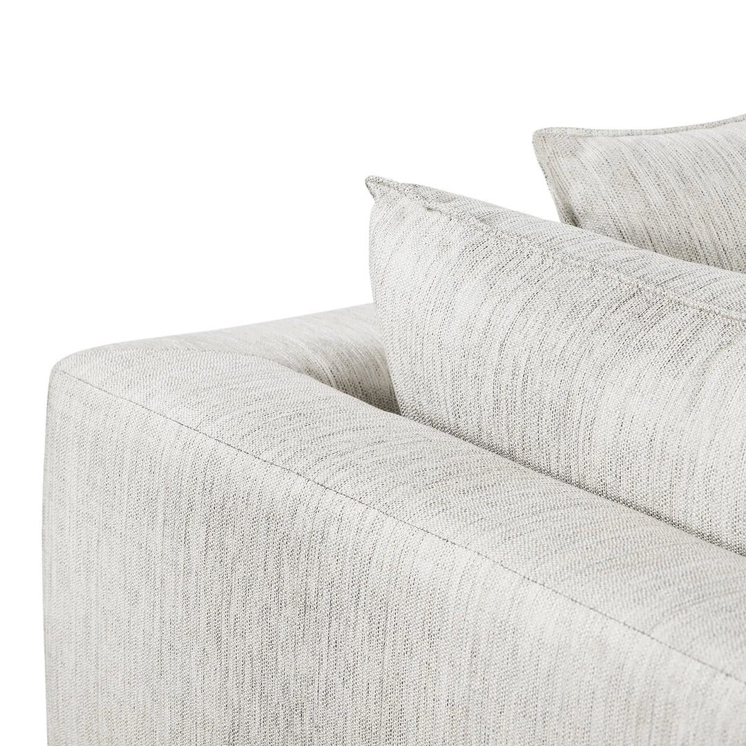 Poly and Bark Marcel Sectional, Right-Facing - Bright Ash