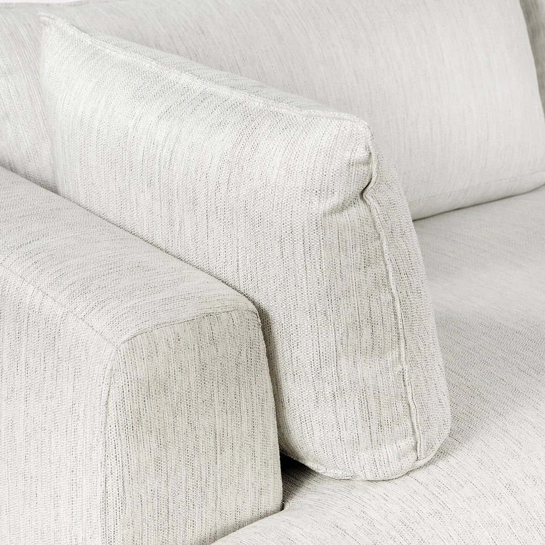 Poly and Bark Marcel Sectional, Right-Facing - Bright Ash