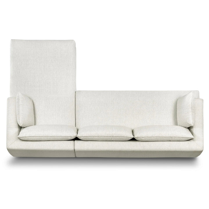 Poly and Bark Marcel Sectional, Right-Facing - Bright Ash