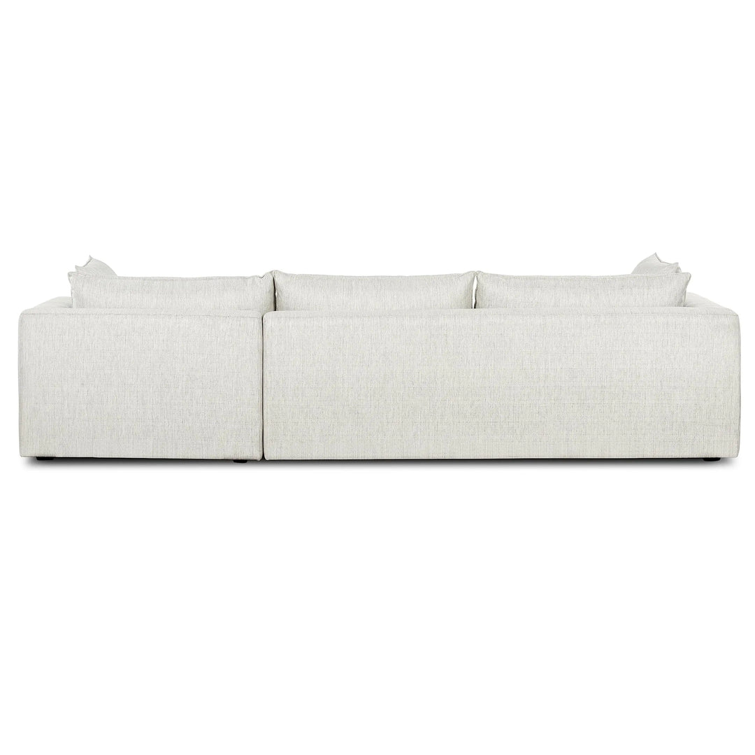 Poly and Bark Marcel Sectional, Right-Facing - Bright Ash