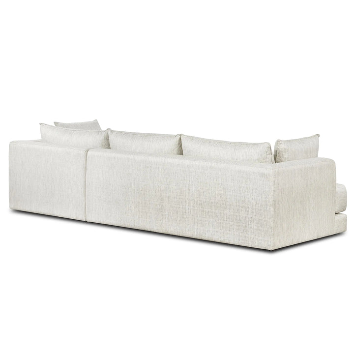 Poly and Bark Marcel Sectional, Right-Facing - Bright Ash