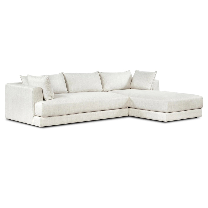 Poly and Bark Marcel Sectional, Right-Facing - Bright Ash