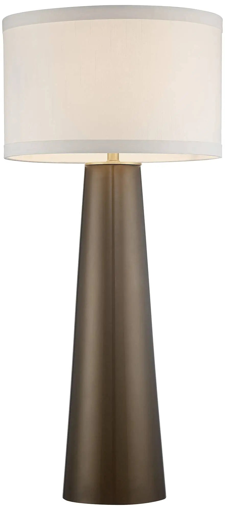 Possini Euro Design Karen 36 Inch Large Table Lamp, Dark Gold Glass, Modern