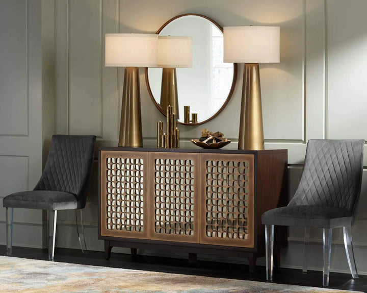 Possini Euro Design Karen 36 Inch Large Table Lamp, Dark Gold Glass, Modern