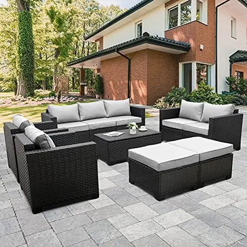 Rattaner Patio Wicker Furniture Set