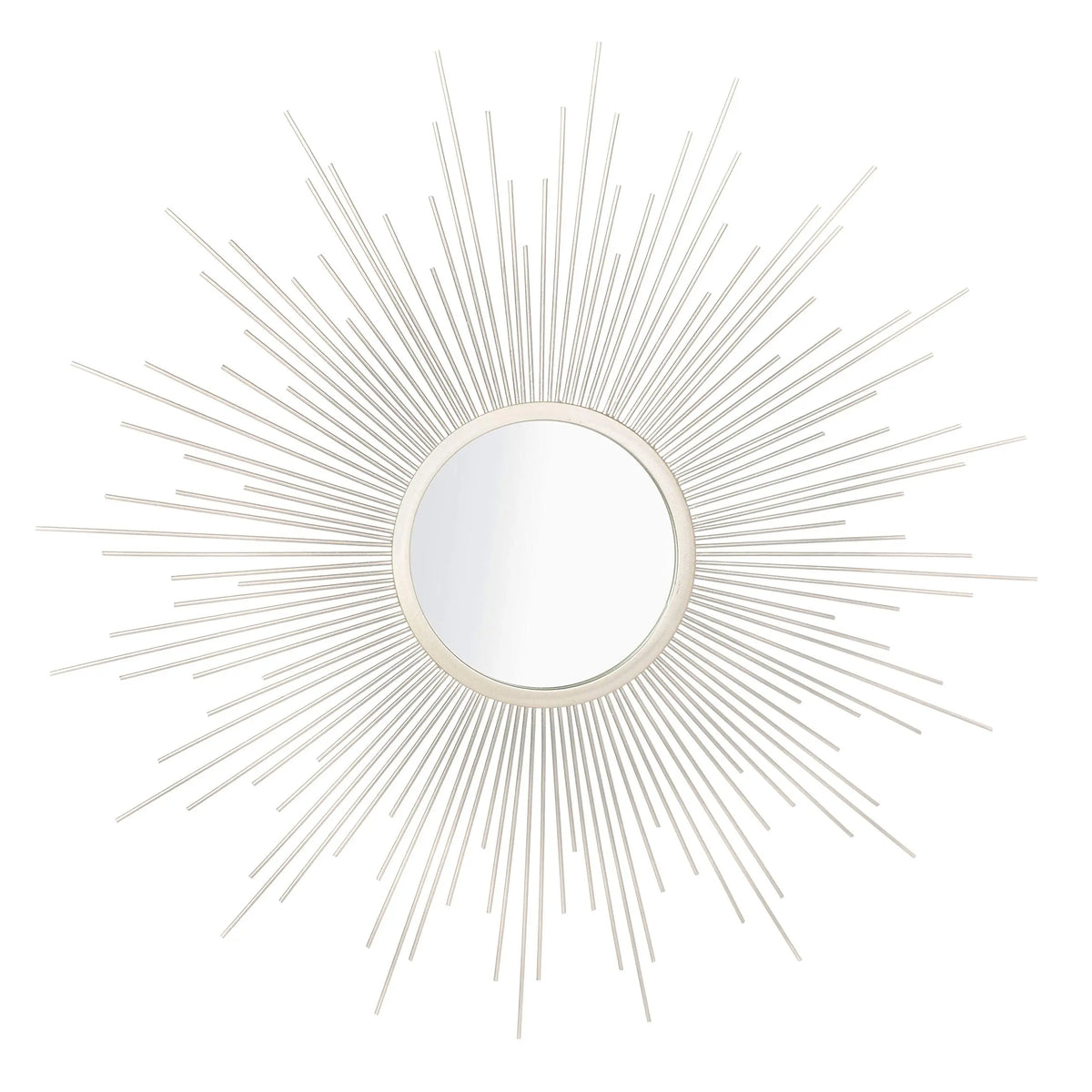 Safavieh Home Collection Alves 30-inch Champagne Sunburst Round Mirror 