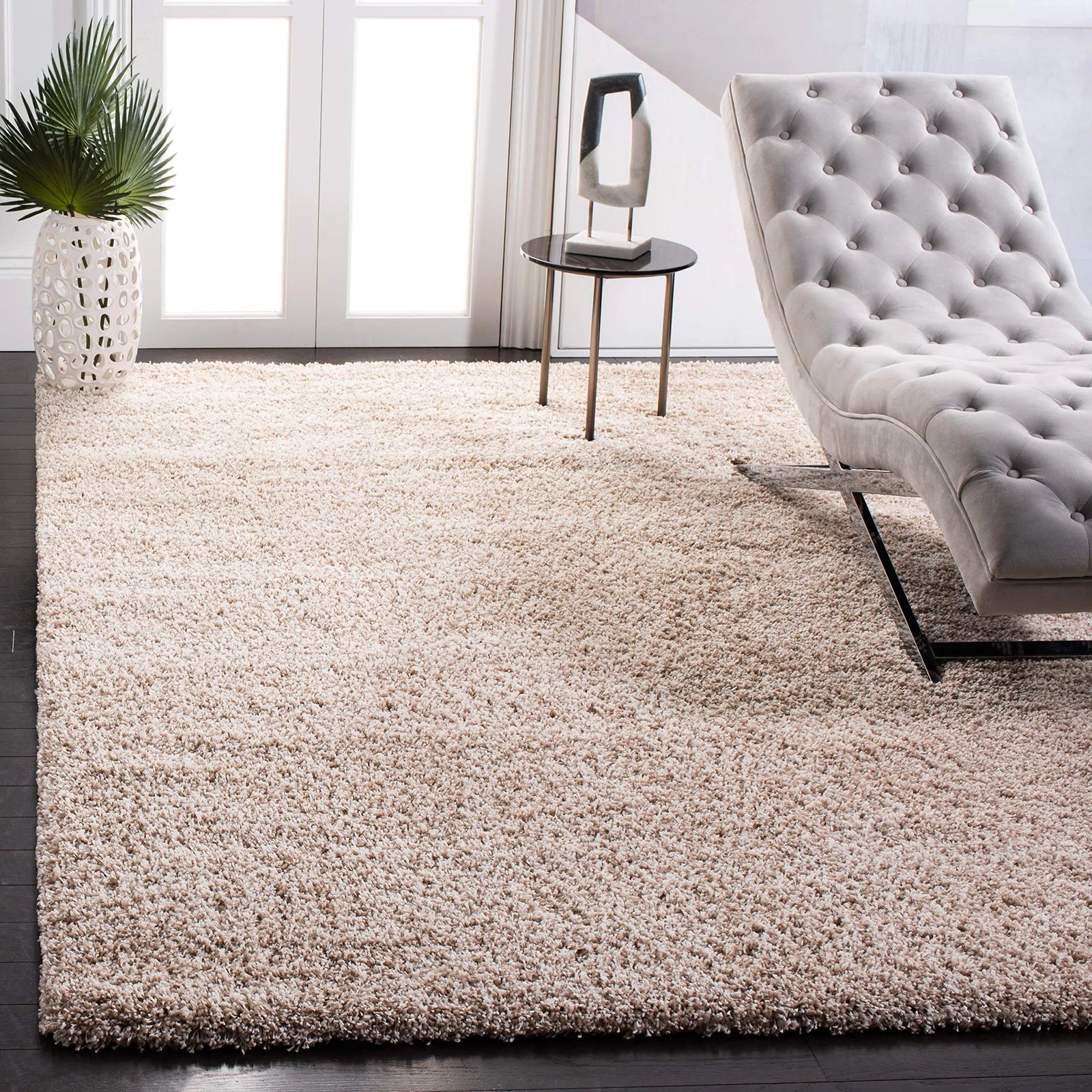 SAFAVIEH California Shag Rug, 2" Thick, Non-Shedding - Beige 
