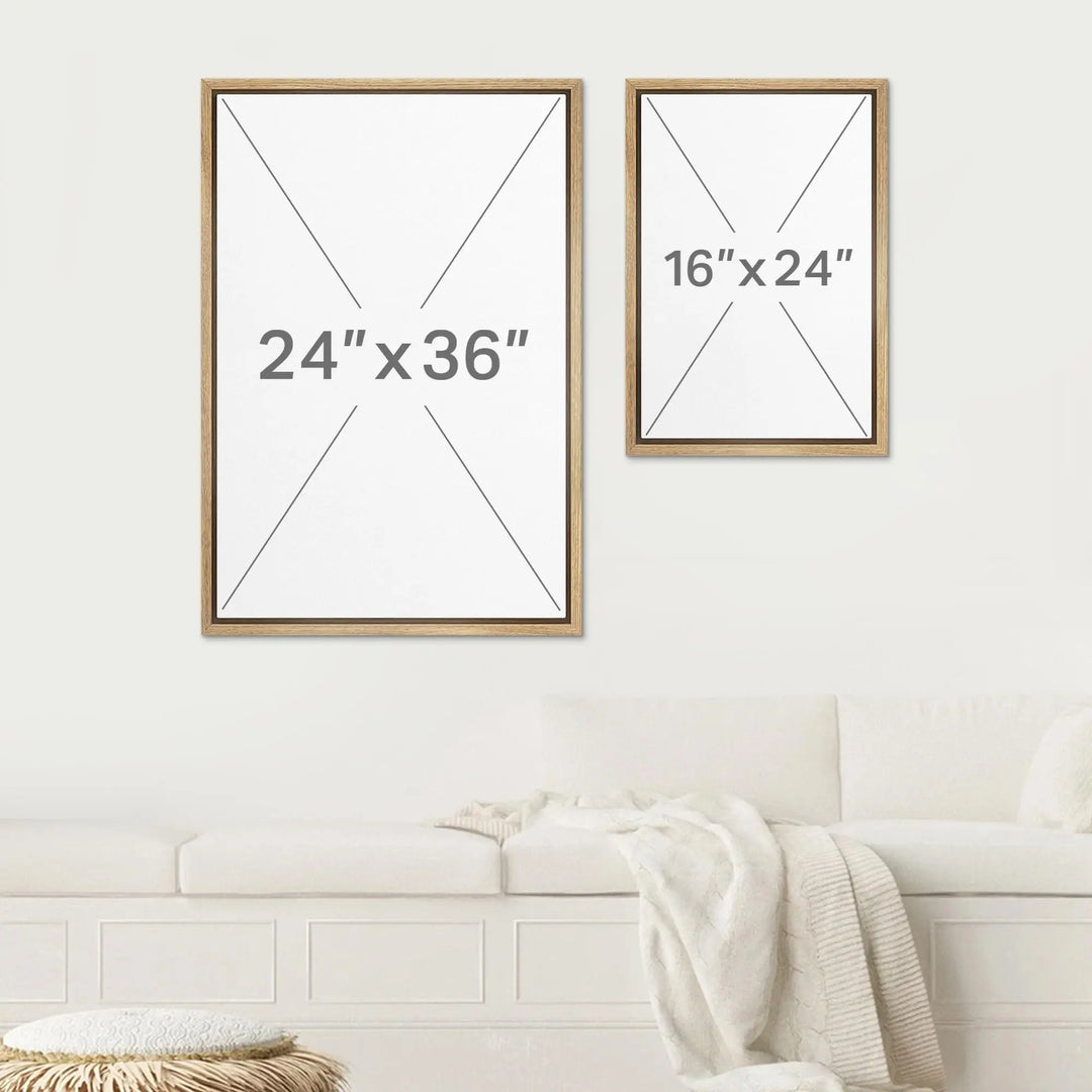 SIGNWIN Framed Canvas Print Wall Art Set Natural Flow Abstract Earth Tone Organic Shapes Cozy Neutral Minimal Decorative Nordic Zen Bohemian for Living Room, Bedroom, Office - 24"x36"x2 Natural