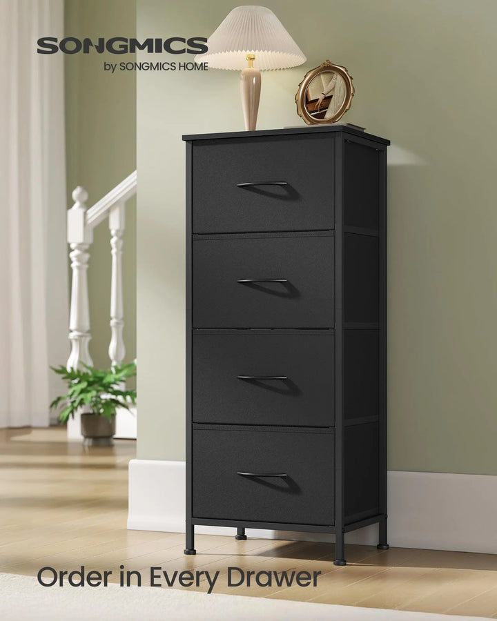 SONGMICS BELLAH 4-Drawer Dresser - Ink Black 