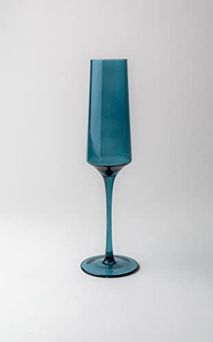 Saludi Colored Champagne Flutes