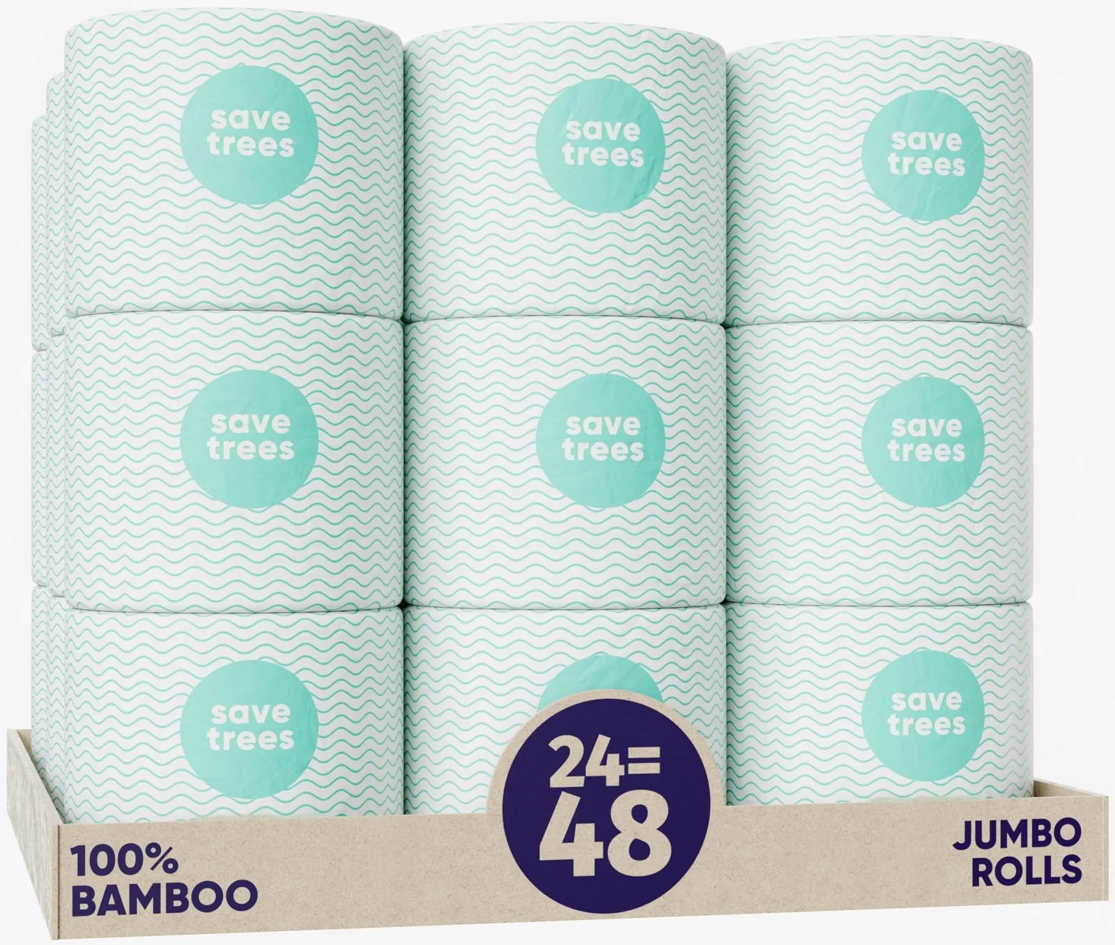 Save Trees Bamboo Toilet Paper - 24 Rolls